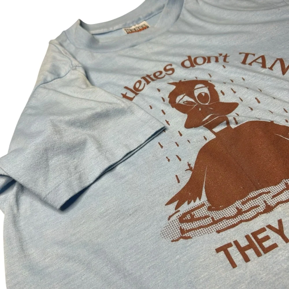 Vintage Seattleites Don't Tan They Rust Hanes 50/50 Graphic Tee USA Large